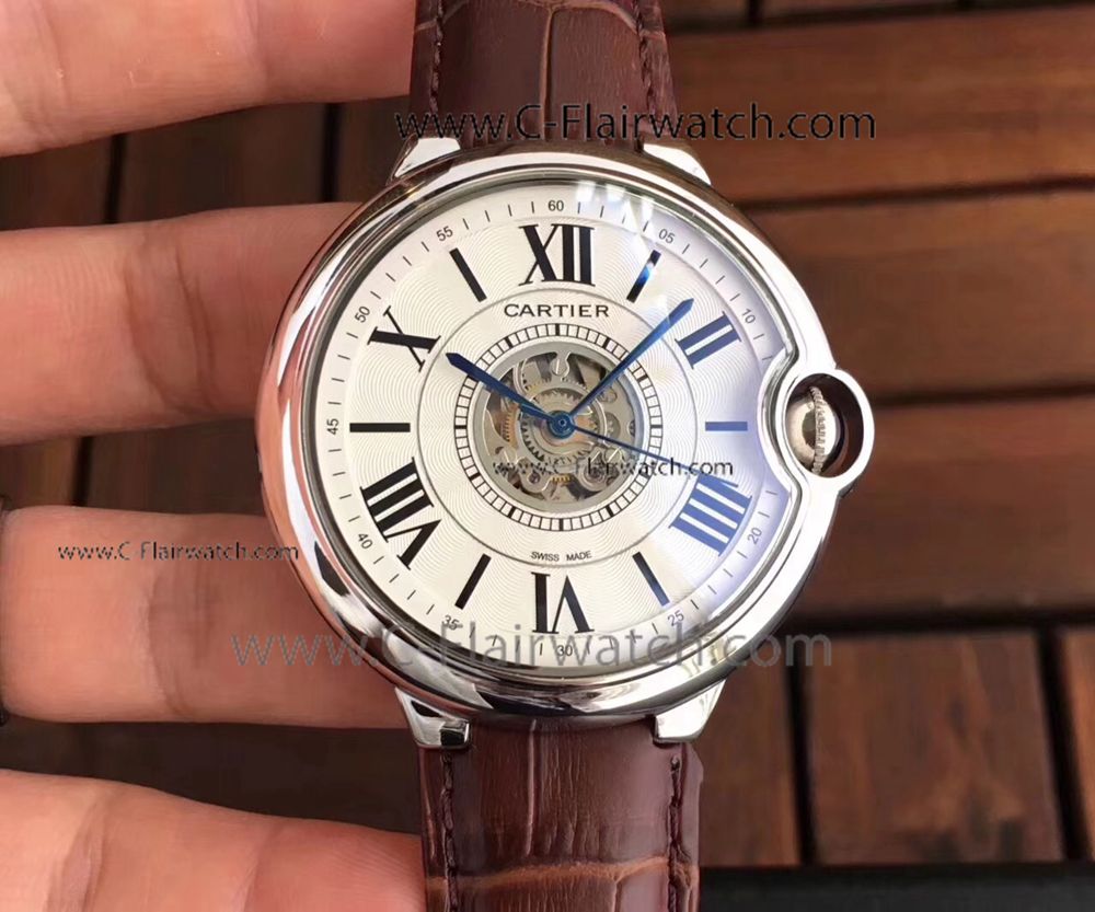 Ballon Bleu de Cartier Knockoff Watch White Roman Face